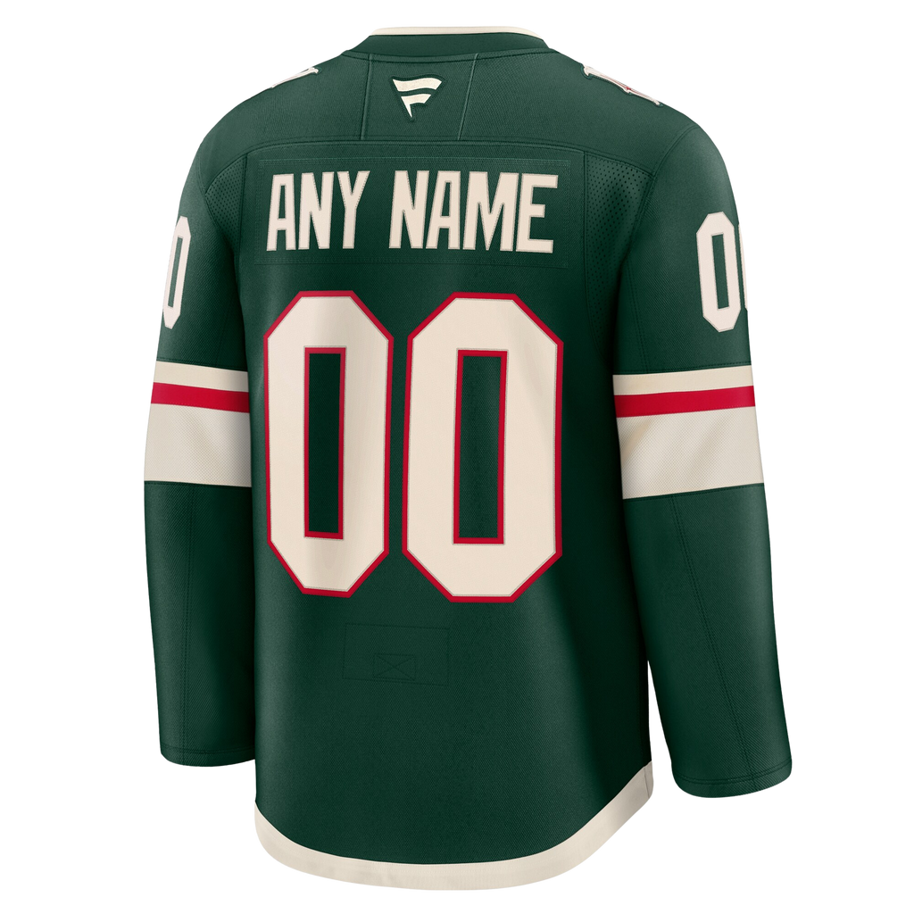Customizable Minnesota Wild 2024 Fanatics Premium Official NHL HOME Jersey