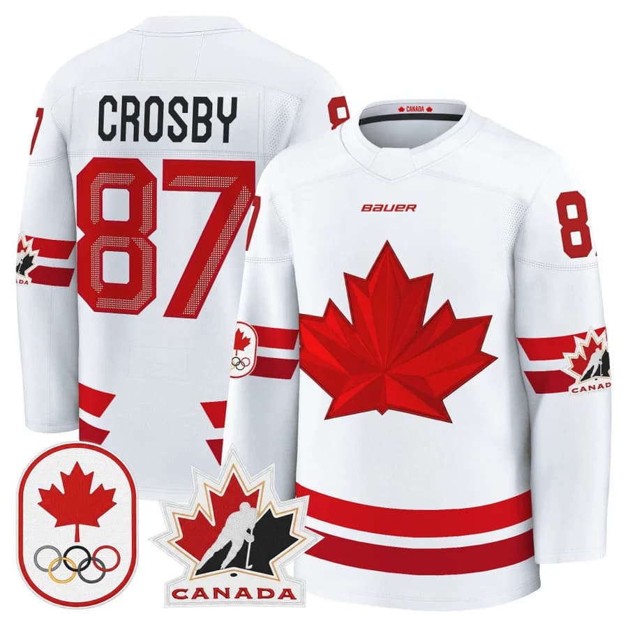 Sidney Crosby Canada 2026 Olympic Jersey - White