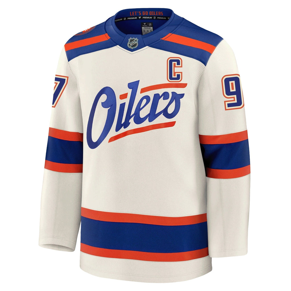 Connor McDavid Edmonton Oilers Fanatics Alternate Premium Jersey
