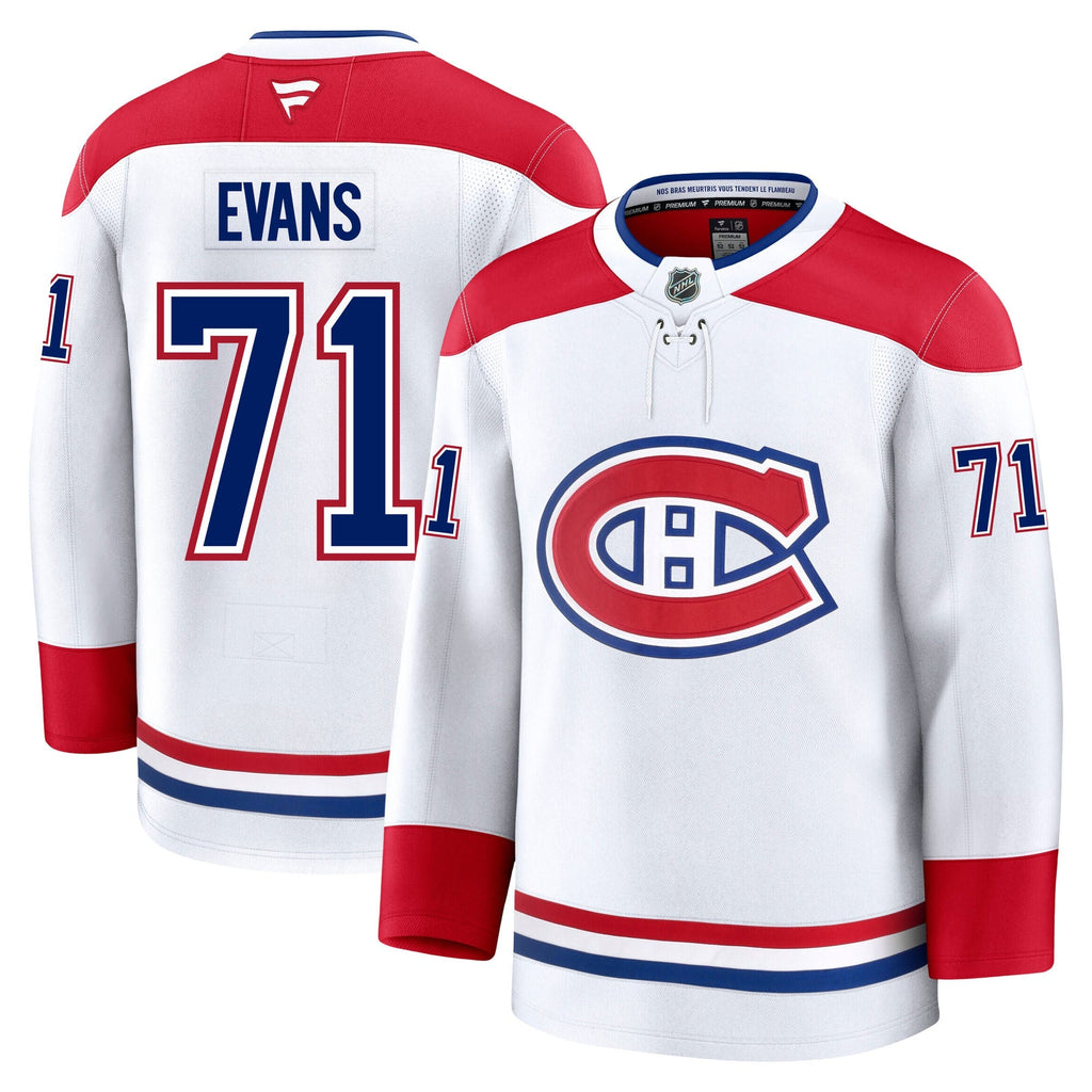 Jake Evans Montreal Canadiens Fanatics Premium Away Jersey