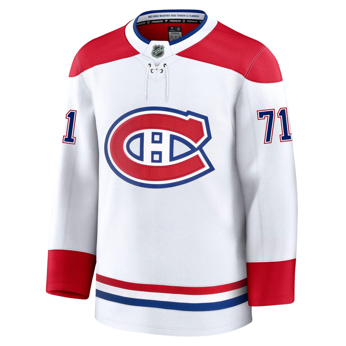 Jake Evans Montreal Canadiens Fanatics Premium Away Jersey
