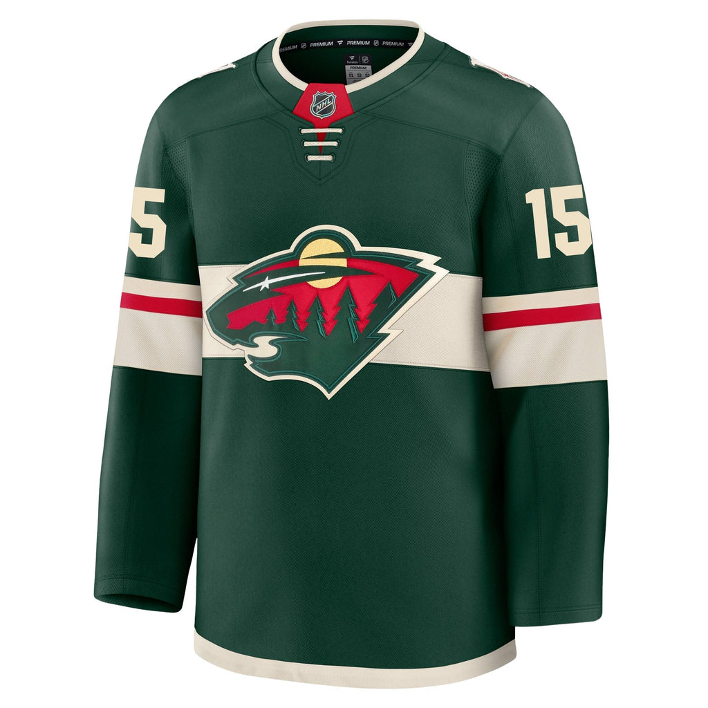 Justin Brazeau Minnesota Wild Fanatics Premium Home Jersey