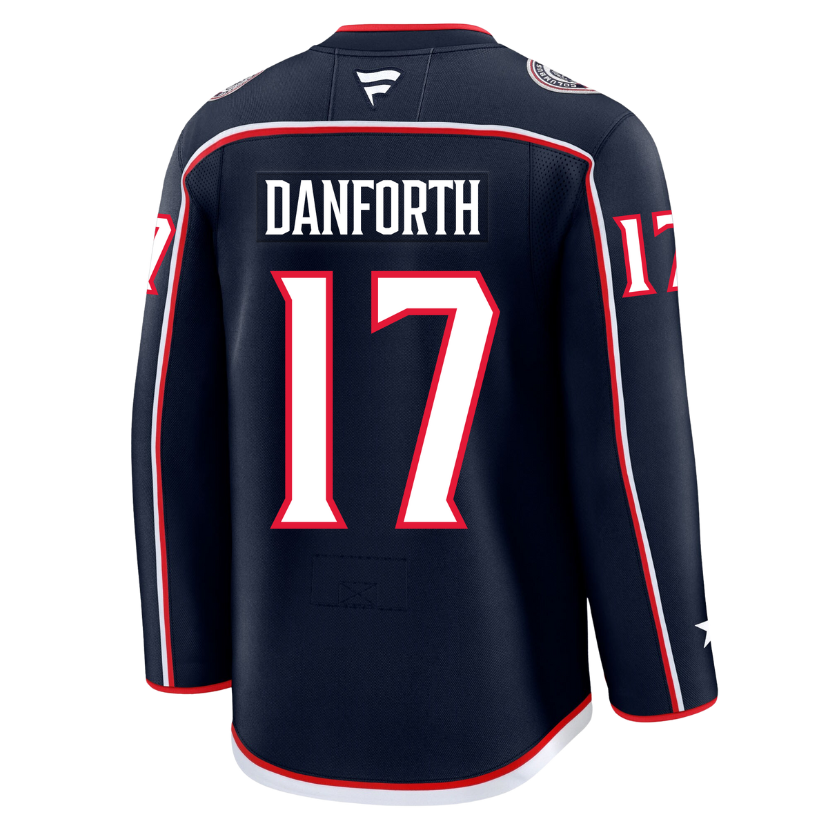 Justin Danforth Columbus Blue Jackets Fanatics Premium Home Jersey