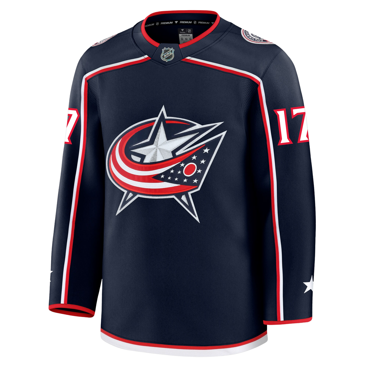 Justin Danforth Columbus Blue Jackets Fanatics Premium Home Jersey