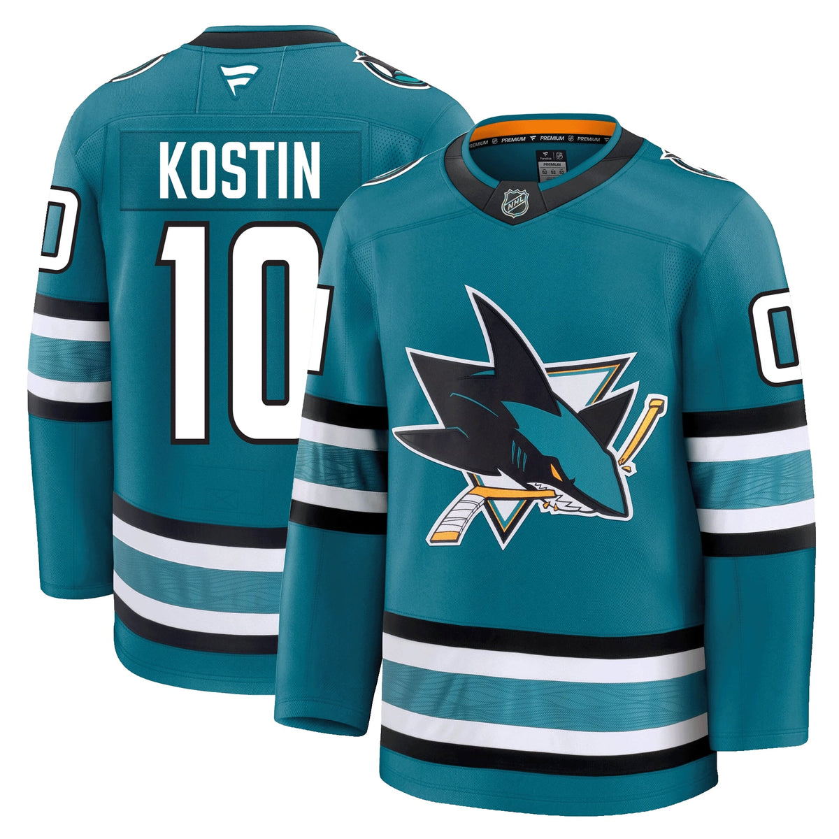 Klim Kostin San Jose Sharks Fanatics Premium Home Jersey