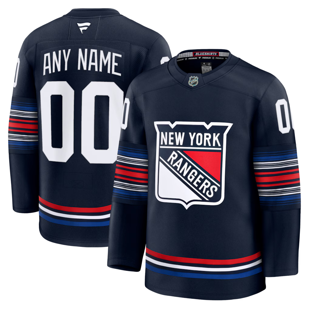 Custom New York Rangers Alternate Jersey - Navy