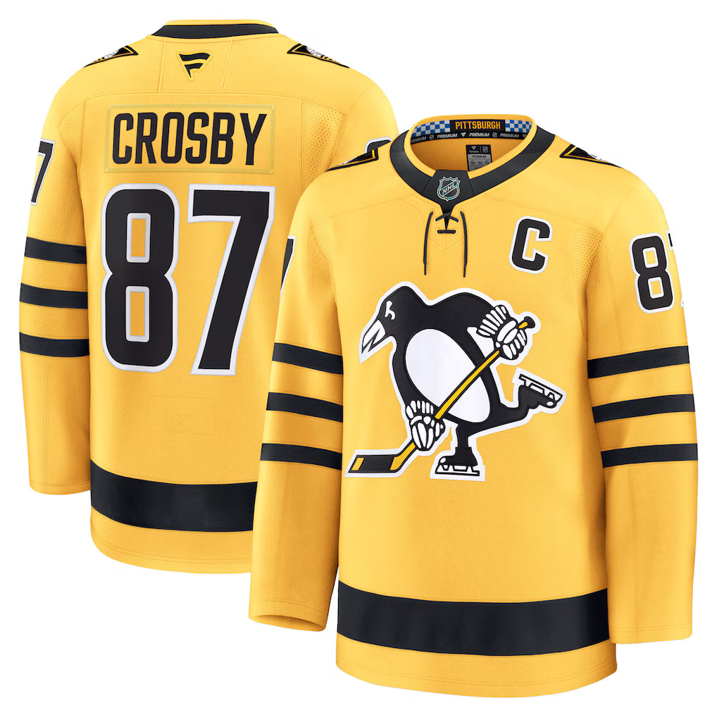 Sidney Crosby Pittsburgh Penguins Alternate Jersey - Gold