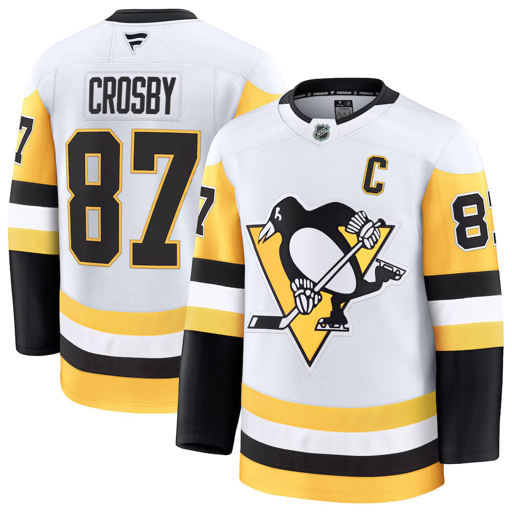 Sidney Crosby Pittsburgh Penguins Away Jersey - White