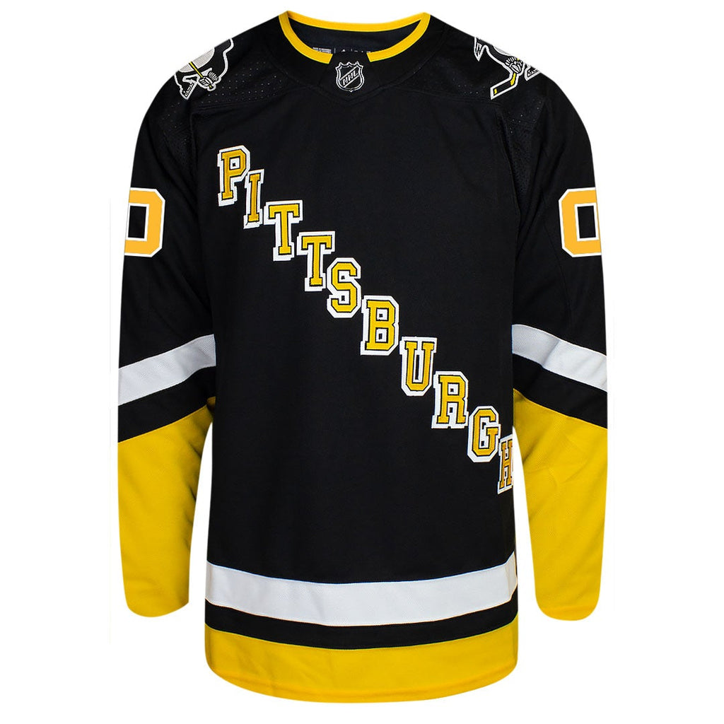 Customizable Pittsburgh Penguins Adidas Primegreen Authentic NHL Hockey Jersey