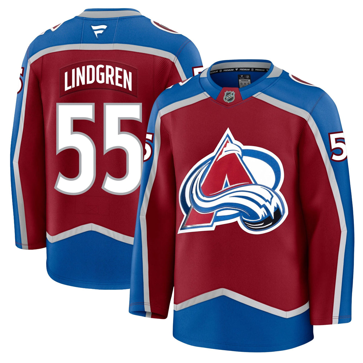 Ryan Lindgren Colorado Avalanche Fanatics Premium Home Jersey