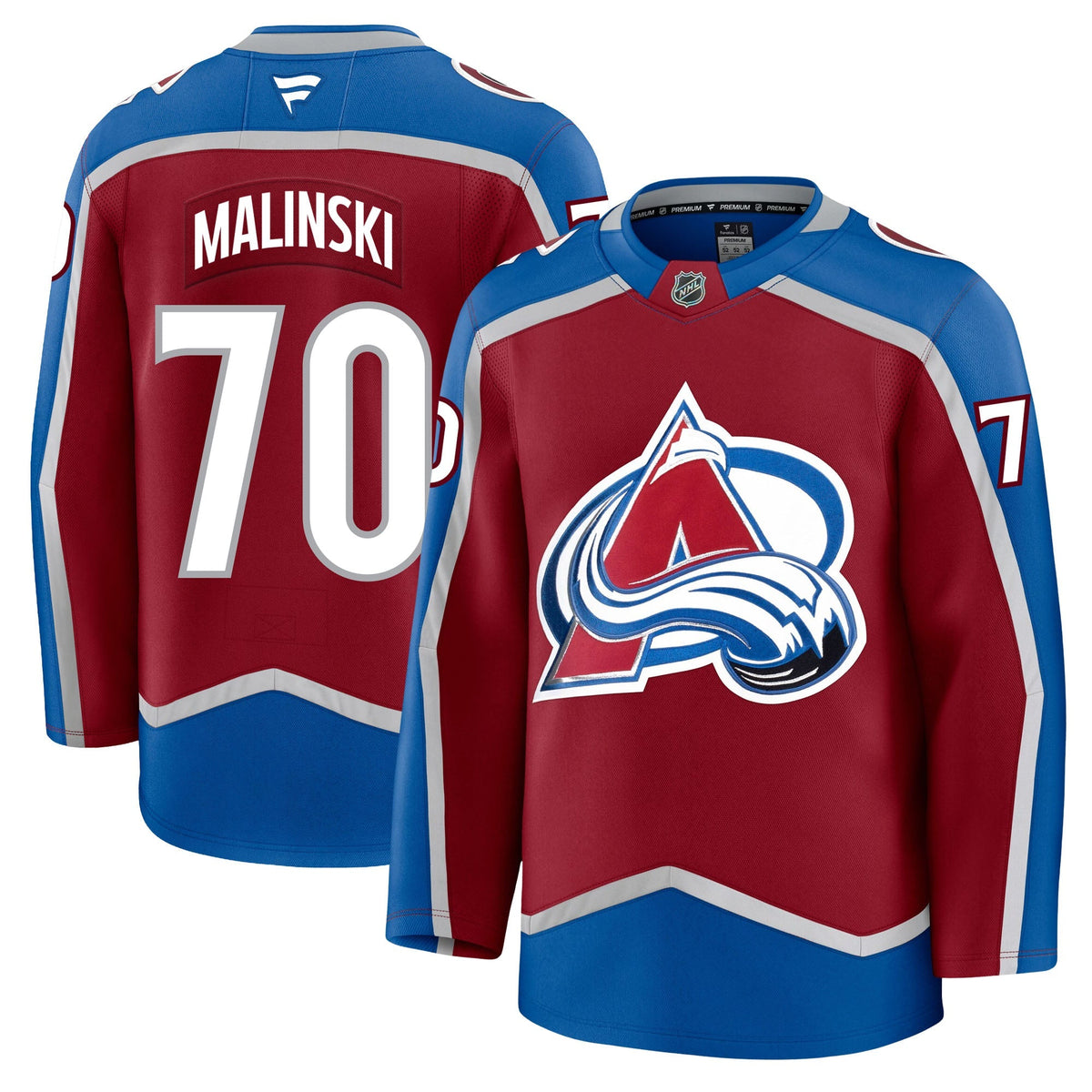 Sam Malinski Colorado Avalanche Fanatics Premium Home Jersey