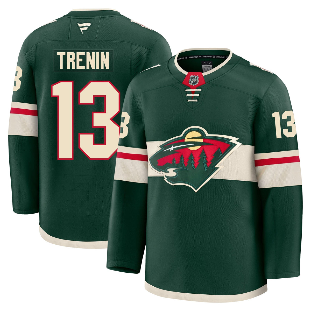 Yakov Trenin Minnesota Wild Fanatics Premium Home Jersey