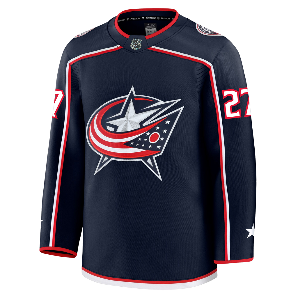 Zachary Aston Reese Columbus Blue Jackets Fanatics Premium Home Jersey